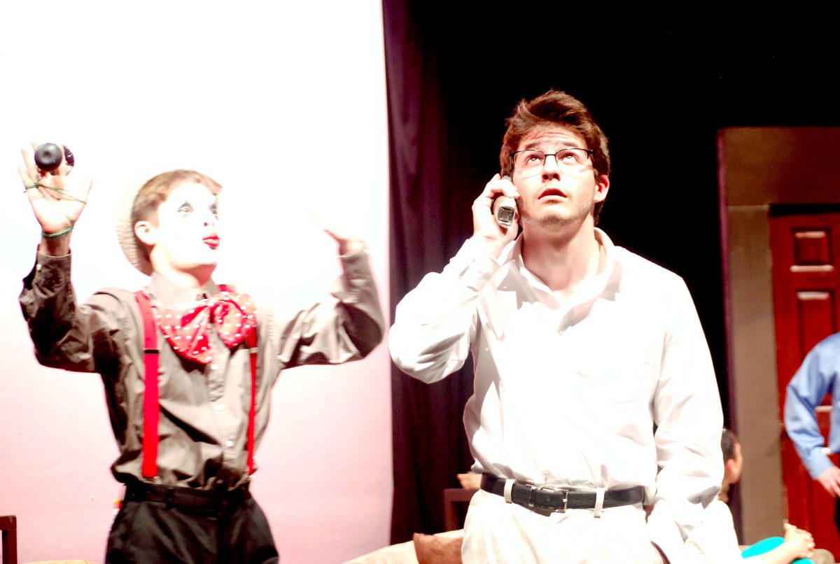 Juniors Jake Blonstein and Tim Whyman perform in senior-directed one act, Reese and Babe.