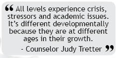 Counselors respond to array of issues for students