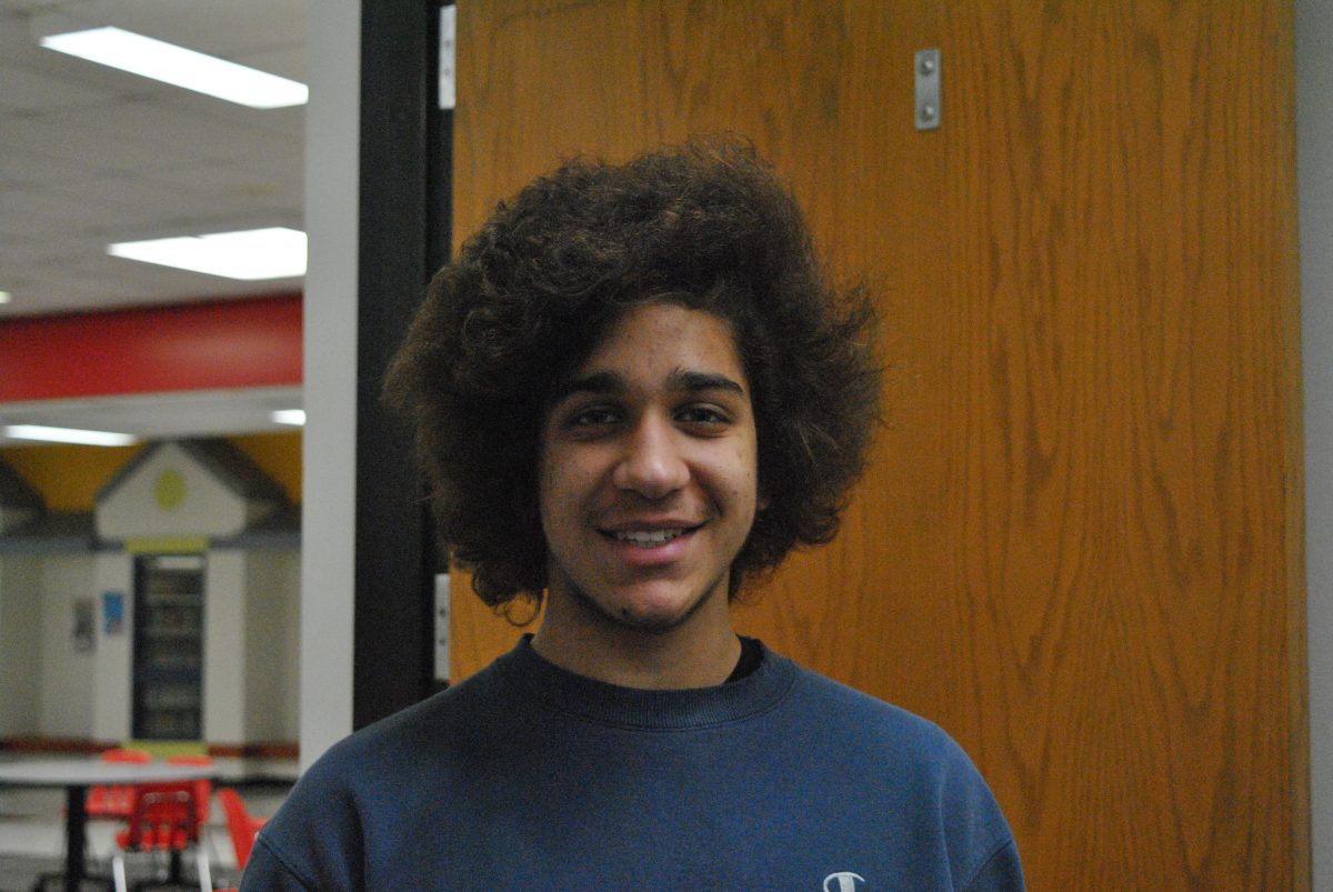 Jason Patellis shows of his Afro. Picture taken on February 29, 2016