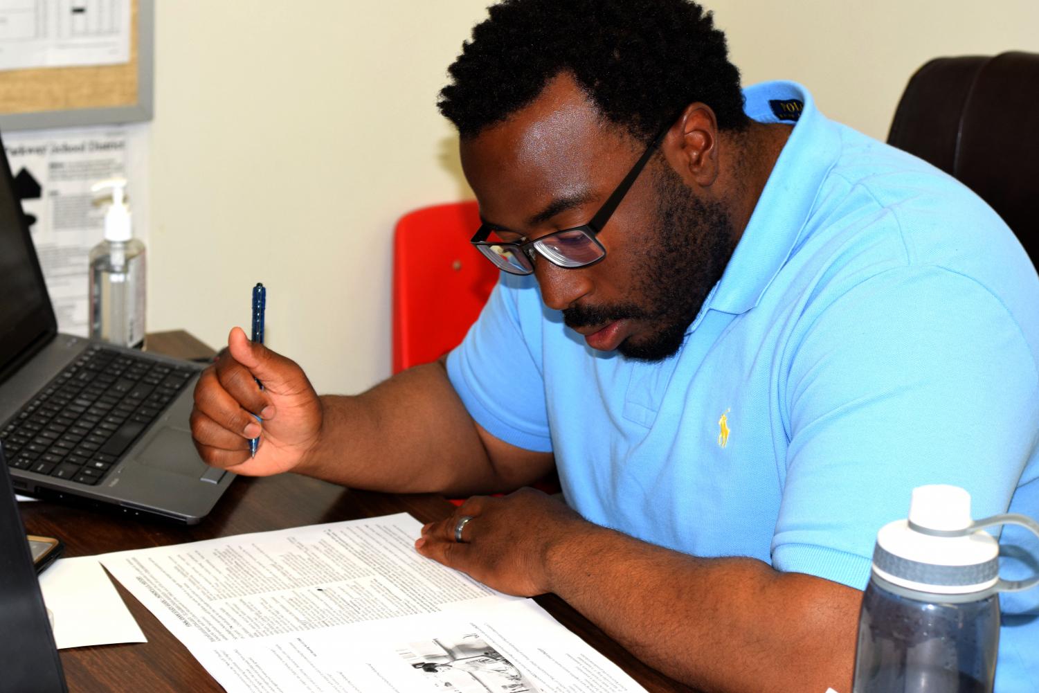 History teacher and track coach, Cameron Poole. “I really enjoyed being at Parkway Central and just simply growing as a teacher,” Poole said.