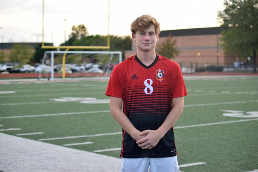 Senior+Adam+Burrnett+is+a+striker%2Fforward+for+the+Parkway+Central+varsity+soccer+team.+He+recently+came+out+as+gay.+