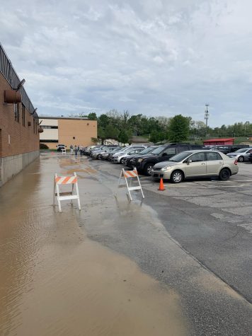 Water main break.