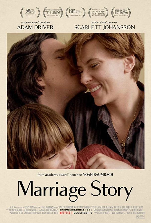 Marriage Story, released December 6th to Netflix, is a favorite for the Best Picture win. 