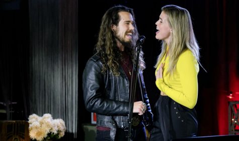 Photographed is Sheridan and Julia on a one-on-one date. Photo courtesy of TV Insider.