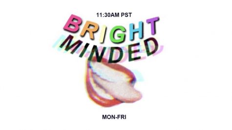 The logo for Miley Cyrus Instagram Live talk show titled Bright Minded: Live with Miley