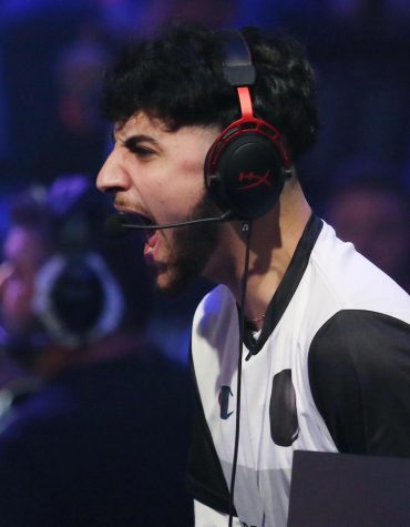 Orlando Magic player Daniel Tlais (DT) screams during the NBA 2K