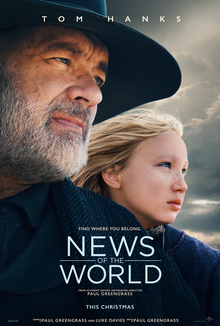 "News of the World" is directed by Paul Greengrass and stars Tom Hanks and Helena Zengel. Taking place in the American South soon after the Civil War, this film is about traveling newsreader Captain Jefferson Kyle Kidd after he finds a young girl, Johanna, without a home.  