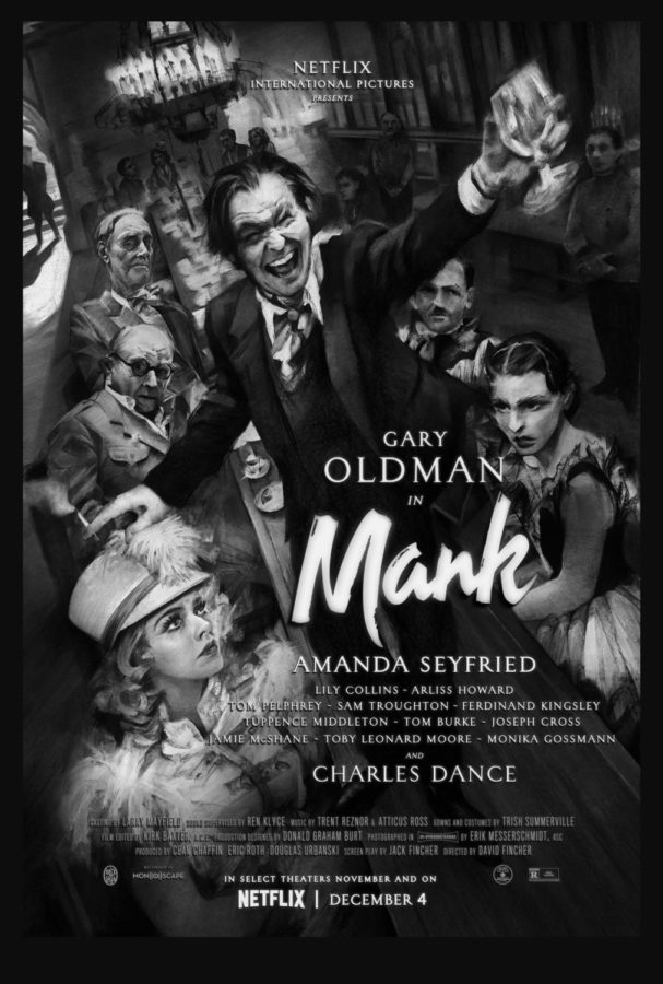 Mank, directed by David Fincher, stars Gary Oldman as screenwriter Herman J. Mankiewicz, writer of the legendary film Citizen Kane. The film is about Mankiewiczs experience in 1930s Hollywood, shown through flashbacks, as he writes Citizen Kane in 1940.
