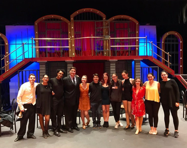 Gardner (sixth from the left) with the seniors from the Chicago
performance in 2019. Photo courtesy of Doug Gardner