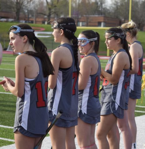 Lacrosse Team Netted Together