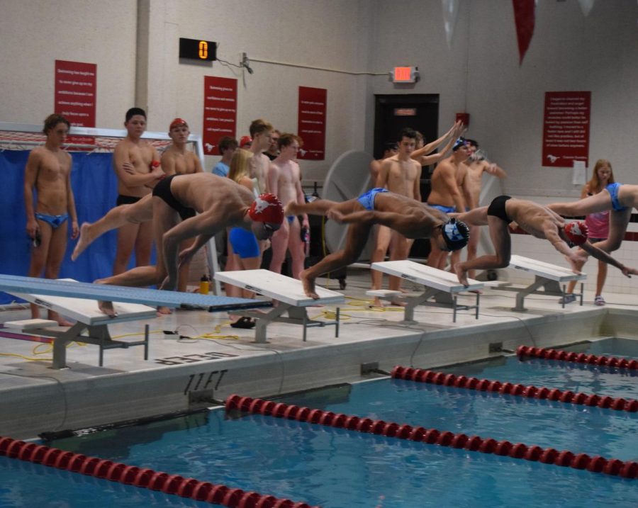 Junior+William+Jost+dives+in+for+the+50+freestyle+on+Senior+Night+against+Parkway+West.+Check+out+Landon+Chens+Article+Boys+Swim+Makes+A+Splash+by+in+your+Corral+newspaper+%28can+be+found+in+school%29+or+on+pchcorral.com+soon.