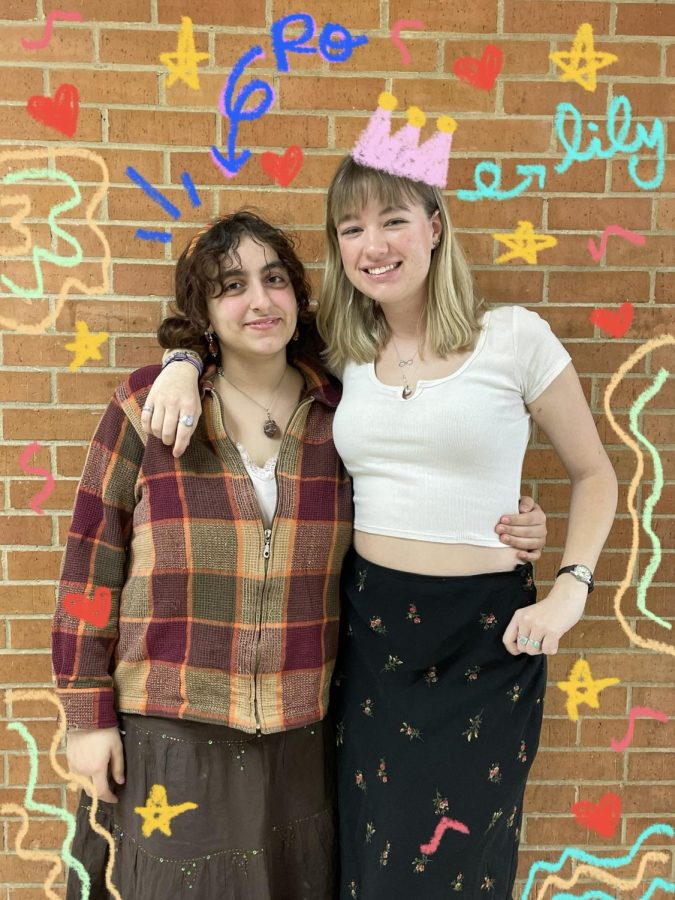 Ro (left) and Lily (right), the founders of PCH Feminism Club pose for a photo.