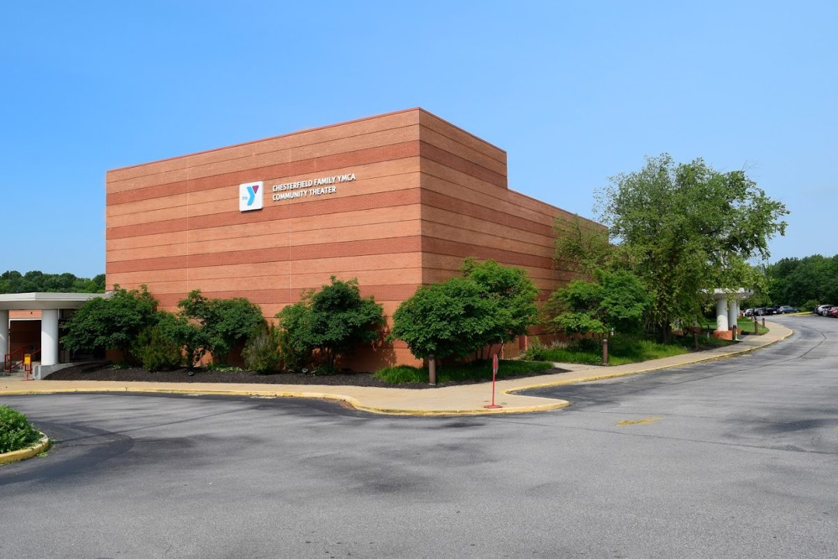 Picture of current Chesterfield YMCA building featuring the Community Theatre. 