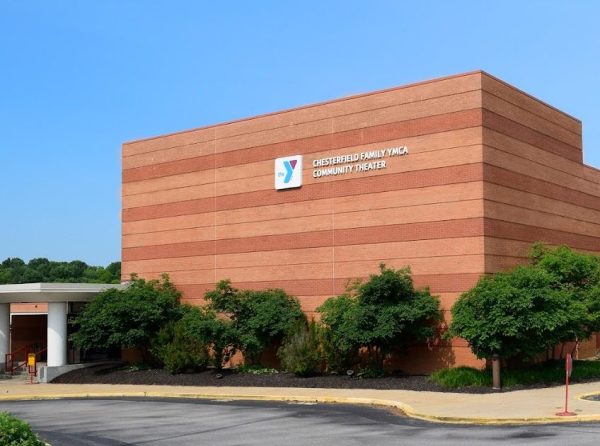 Picture of current Chesterfield YMCA building featuring the Community Theatre. 