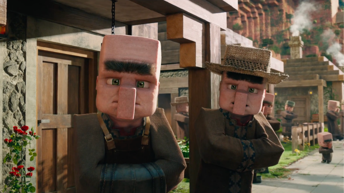 A screencap of two villagers from the movie trailer. Photo courtesy of Warner Bros.