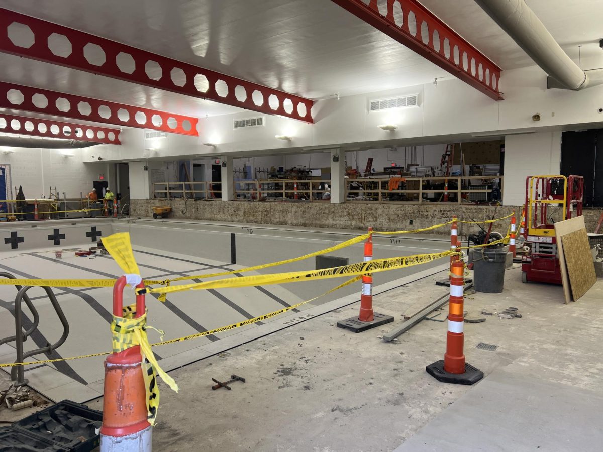 Pool renovation makes progress in recent months. The project is expected to finish in late December.